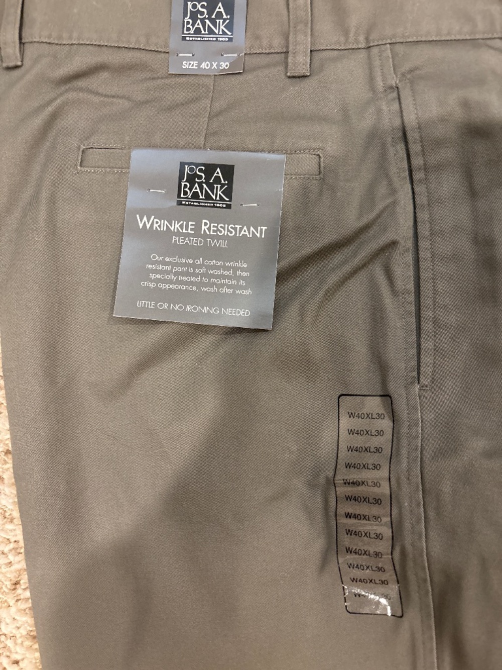 Twill wrinkle resistance slacks